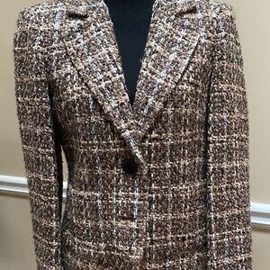 Rafaella Brown Tweed Jacket